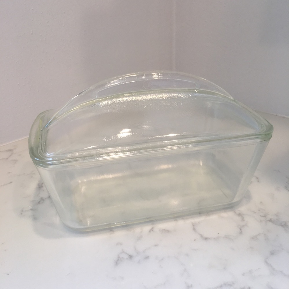 Vintage Refrigerator Glass Container